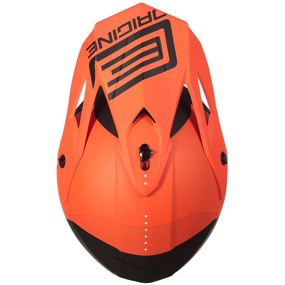 CASCO ORIGINE HERO MX FLUO NARANJO NEGRO MATE