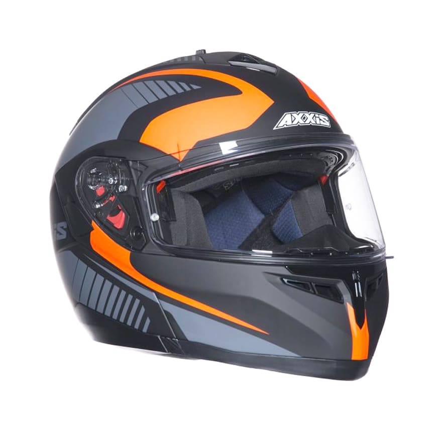 CASCO AXXIS OPTIMUS QUEST NEGRO/NARANJO