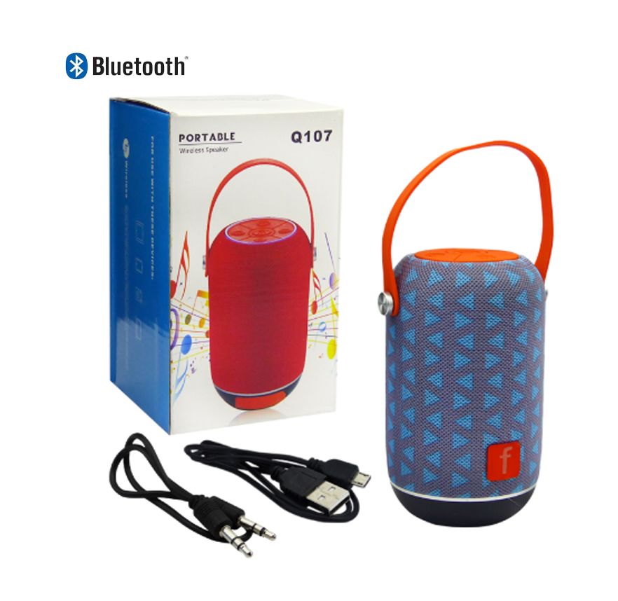 PARLANTE RECARGABLE COD.2509 BLUETOOTH Q107 USB-TF-AUX