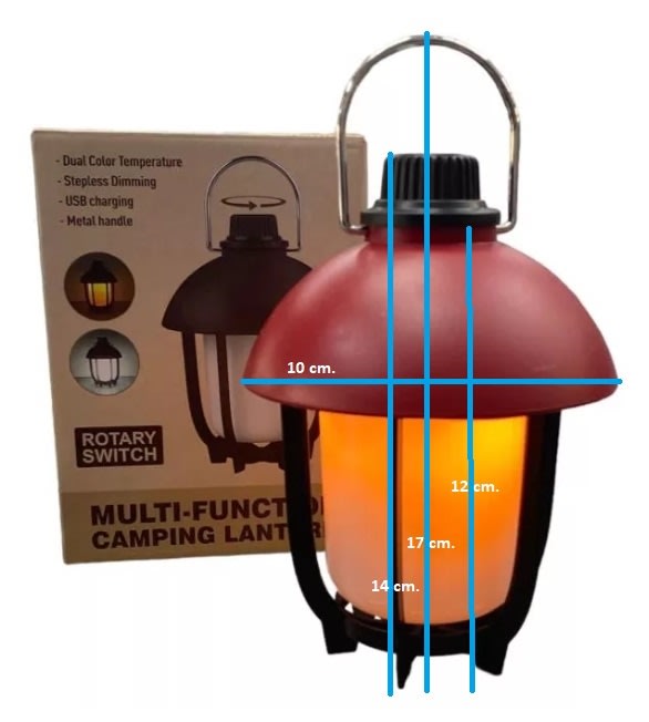 ELEK 2701110 FAROL COLGANTE RECARGABLE LUZ CALIDA(60)