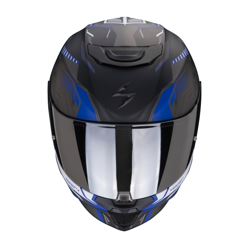 CASCO SCORPION EXO-391 HAUT NEGRO MATE GRIS AZUL