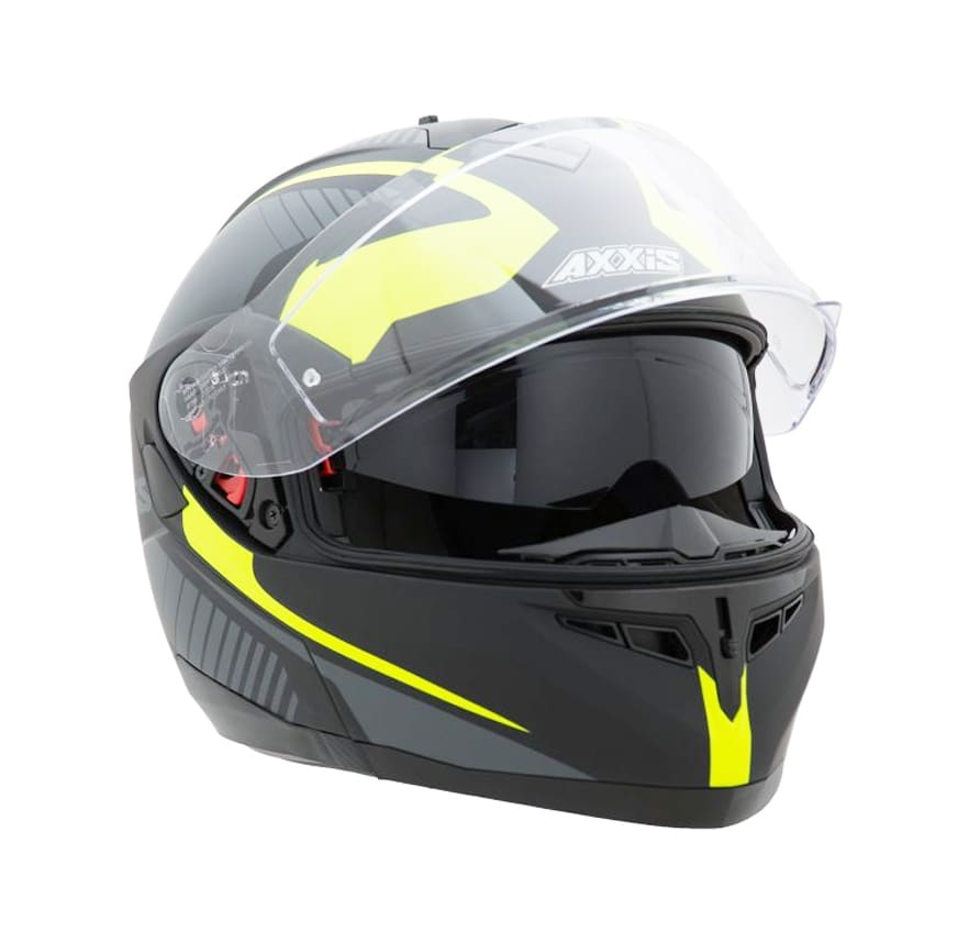 CASCO AXXIS OPTIMUS QUEST NEGRO/AMARILLO