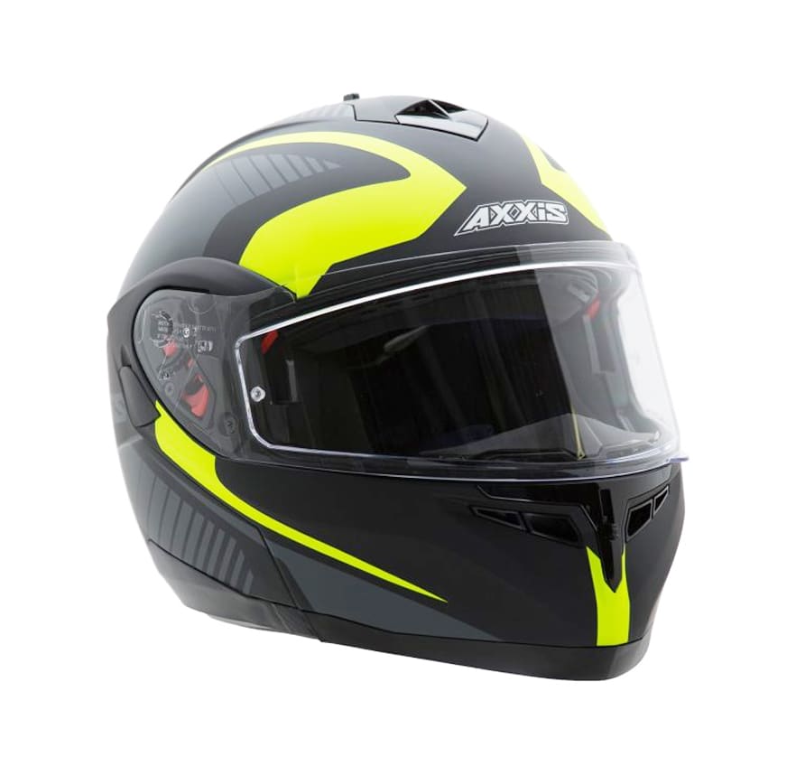 CASCO AXXIS OPTIMUS QUEST NEGRO/AMARILLO