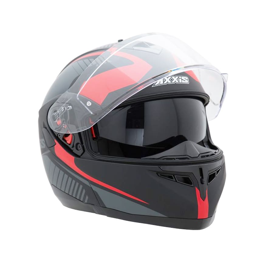 CASCO AXXIS OPTIMUS QUEST NEGRO/ROJO