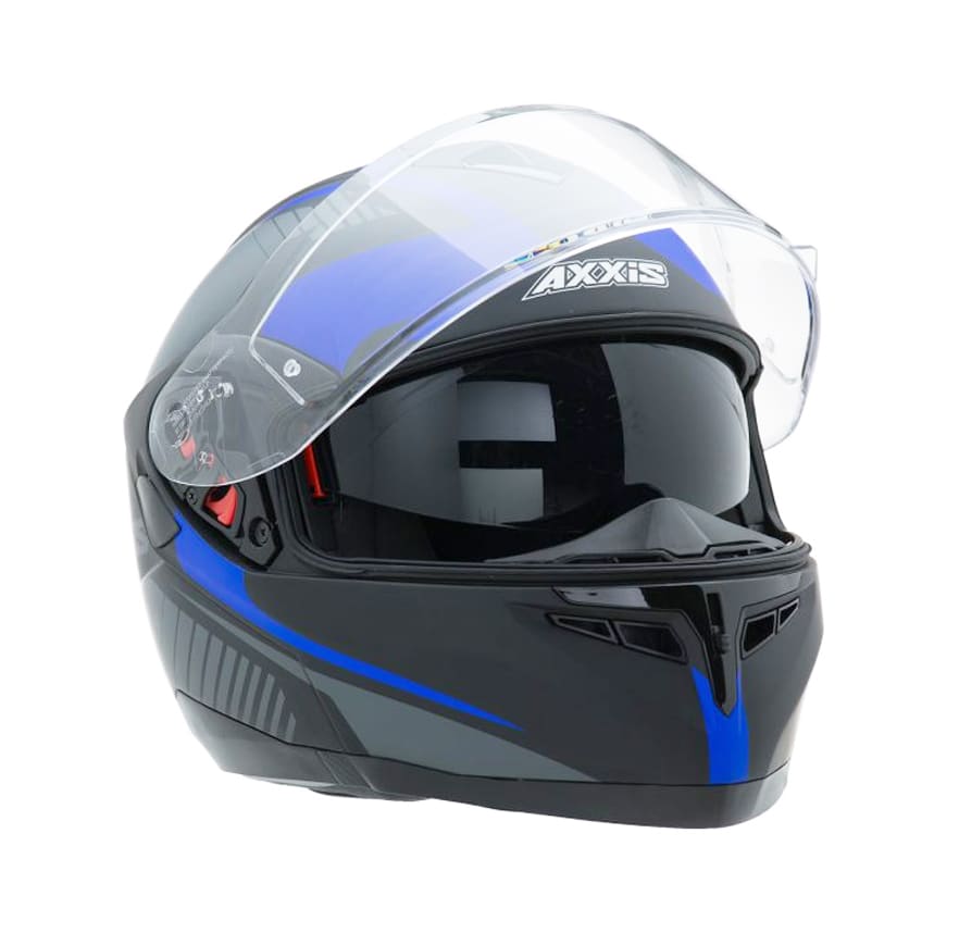 CASCO AXXIS OPTIMUS QUEST NEGRO/AZUL
