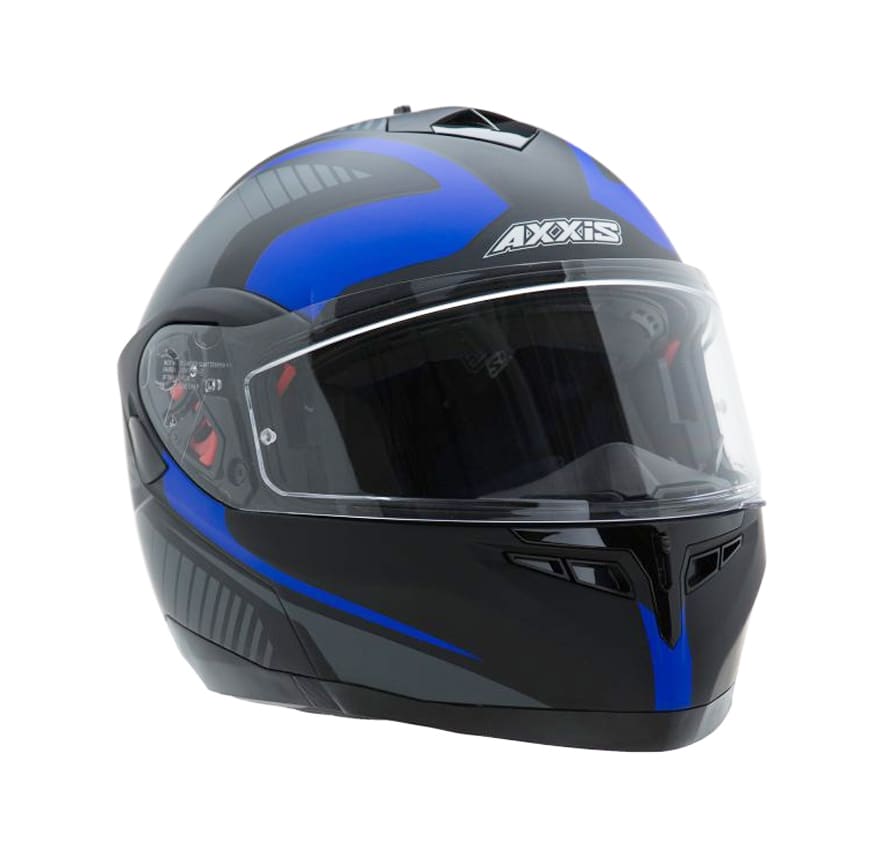 CASCO AXXIS OPTIMUS QUEST NEGRO/AZUL