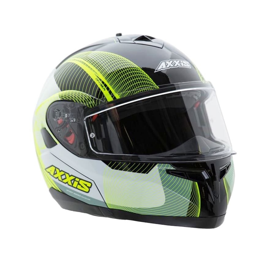 CASCO AXXIS OPTIMUS SPIRIT NEGRO/BCO/AMARILLO