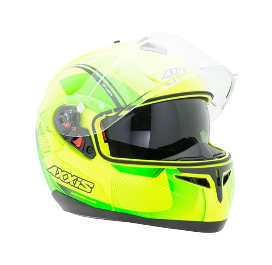 CASCO AXXIS OPTIMUS SPIRIT AMARILLO/VERDE FLUOR