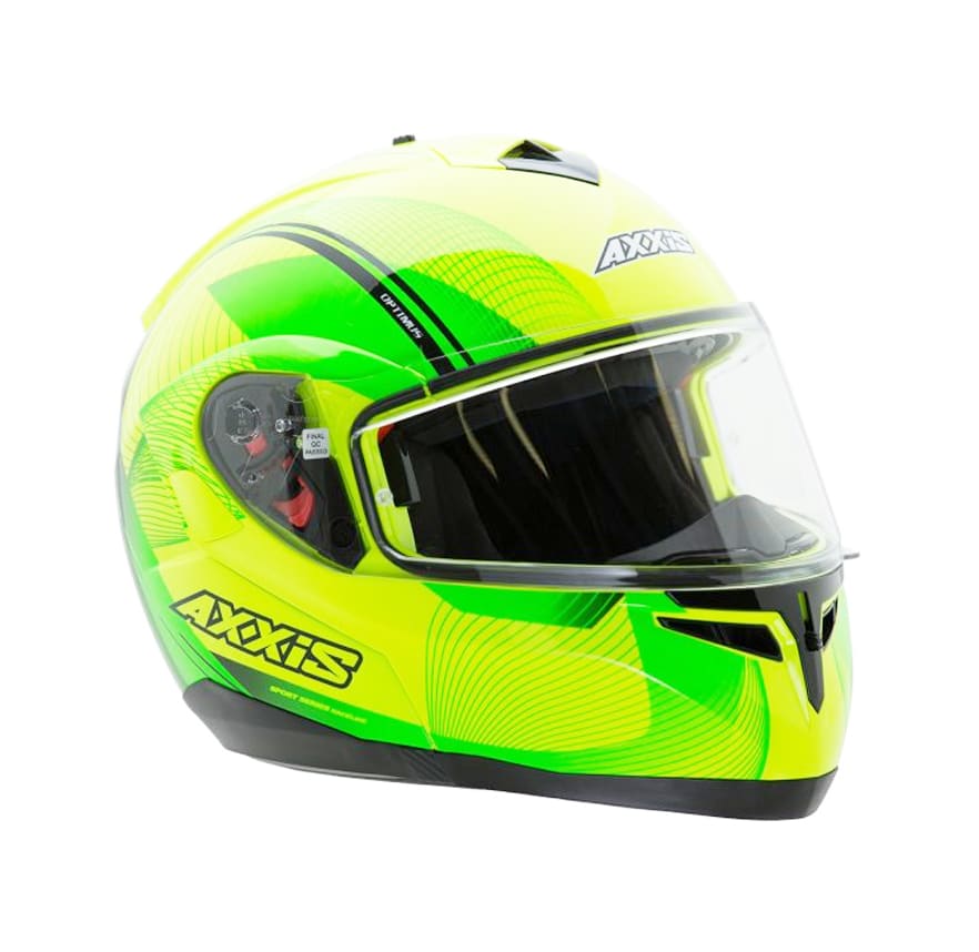 CASCO AXXIS OPTIMUS SPIRIT AMARILLO/VERDE FLUOR