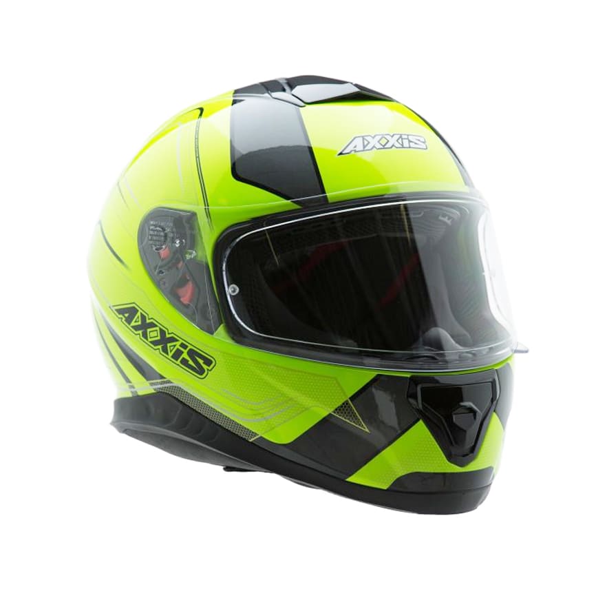 CASCO AXXIS THUNDER TRACE AMARILLO/NEGRO
