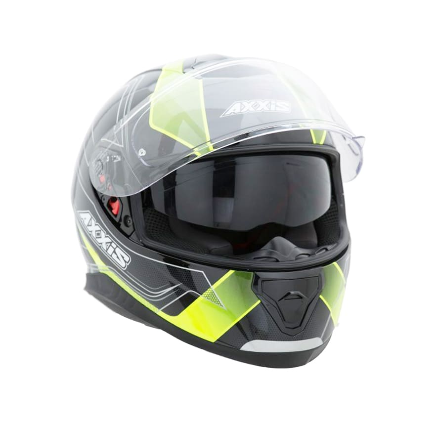 CASCO AXXIS THUNDER TRACE NEGRO/AMARILLO