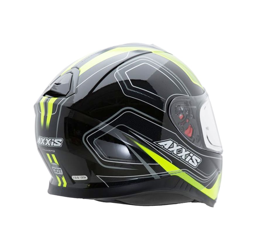 CASCO AXXIS THUNDER TRACE NEGRO/AMARILLO