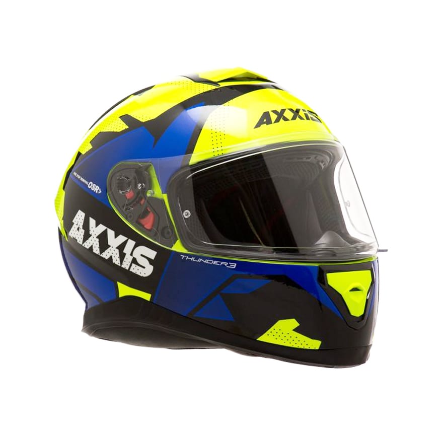 CASCO AXXIS THUNDER TORN NEGRO/AZUL/AMARILLO