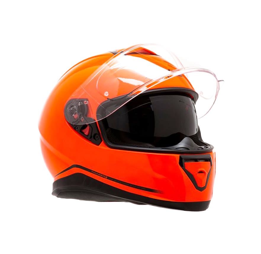 CASCO AXXIS THUNDER SOLID NARANJO