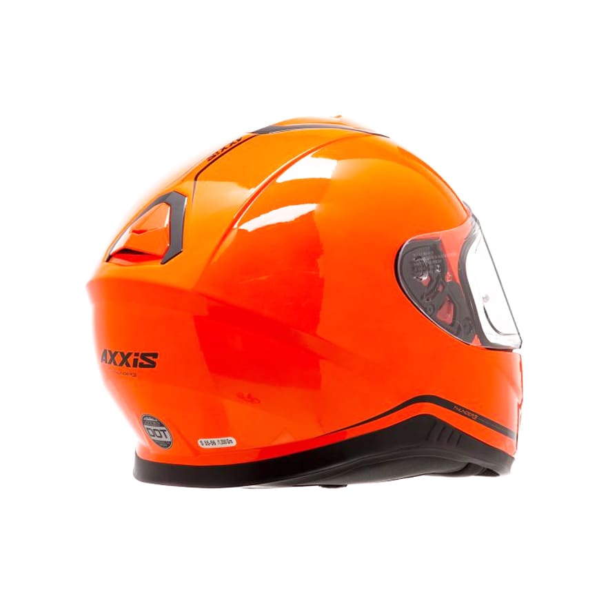 CASCO AXXIS THUNDER SOLID NARANJO