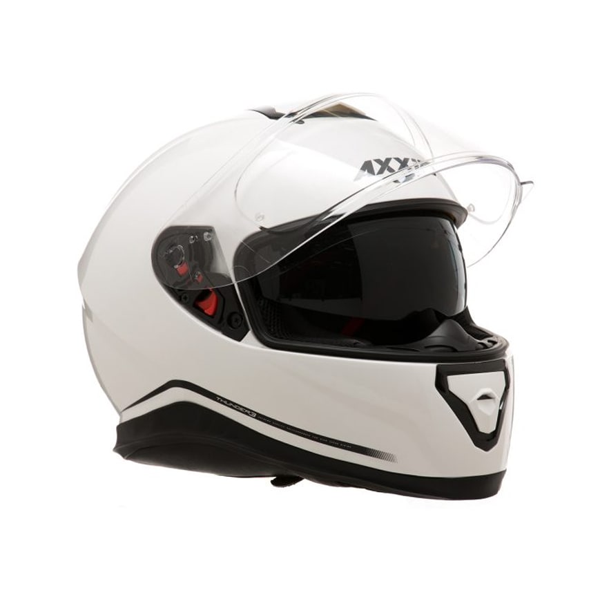 CASCO AXXIS THUNDER SOLID BLANCO