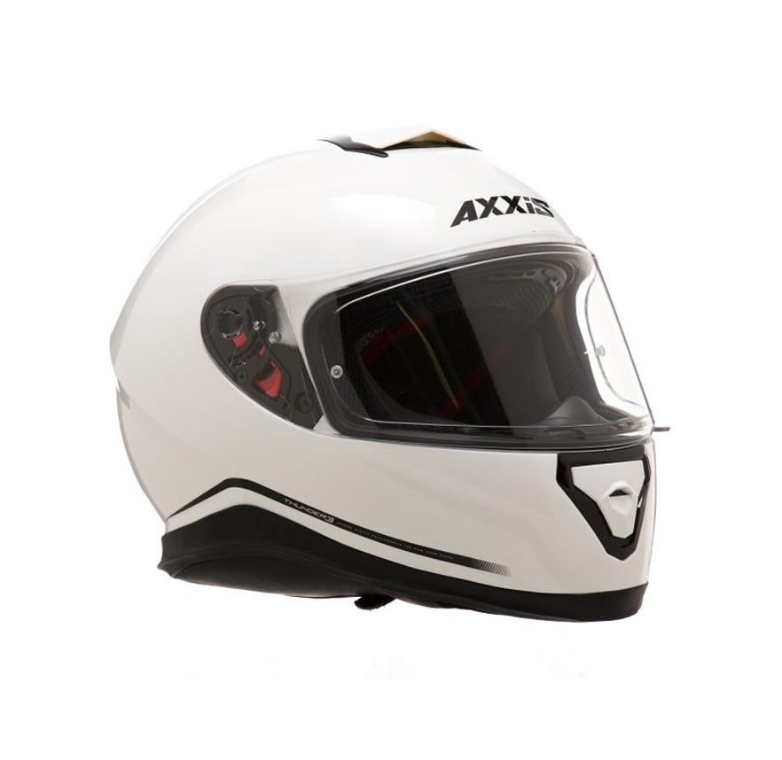CASCO AXXIS THUNDER SOLID BLANCO