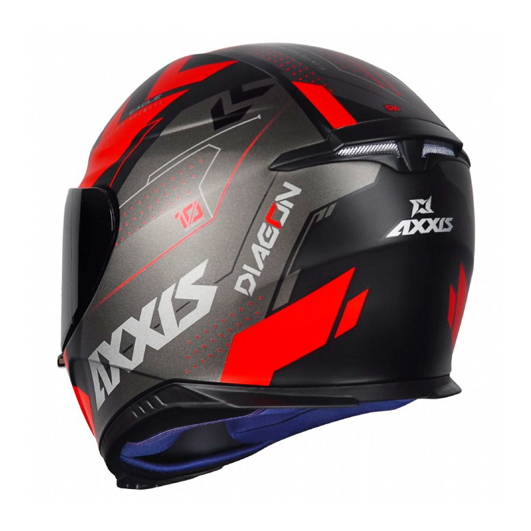 CASCO AXXIS EAGLE SV DIAGON B5 ROJO