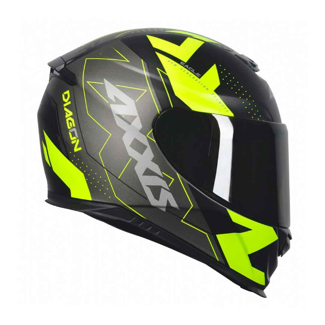 CASCO AXXIS EAGLE SV DIAGON B3 AMARILLO FLUOR