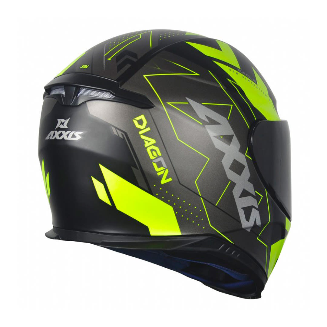 CASCO AXXIS EAGLE SV DIAGON B3 AMARILLO FLUOR