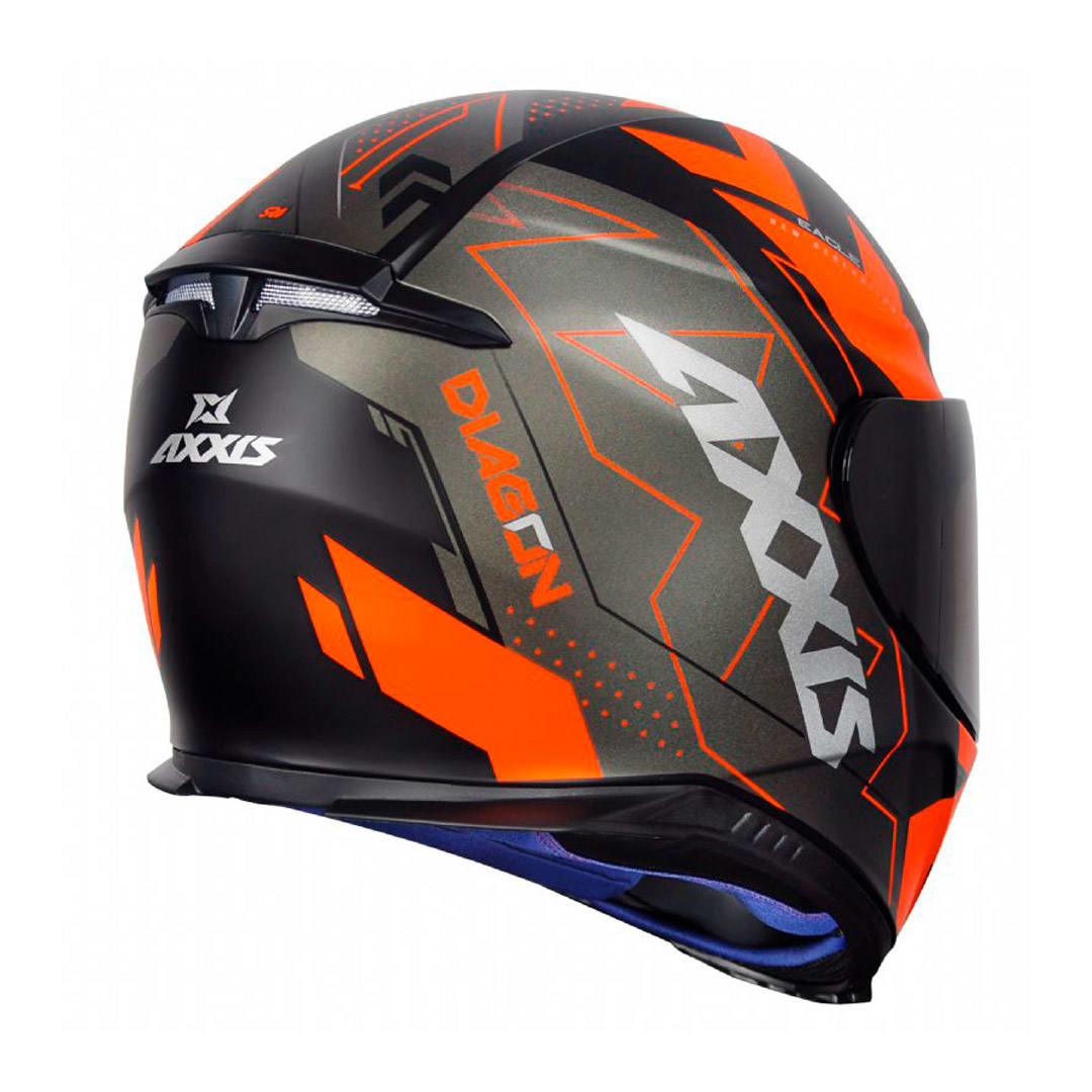 CASCO AXXIS EAGLE SV DIAGON B4 NARANJO