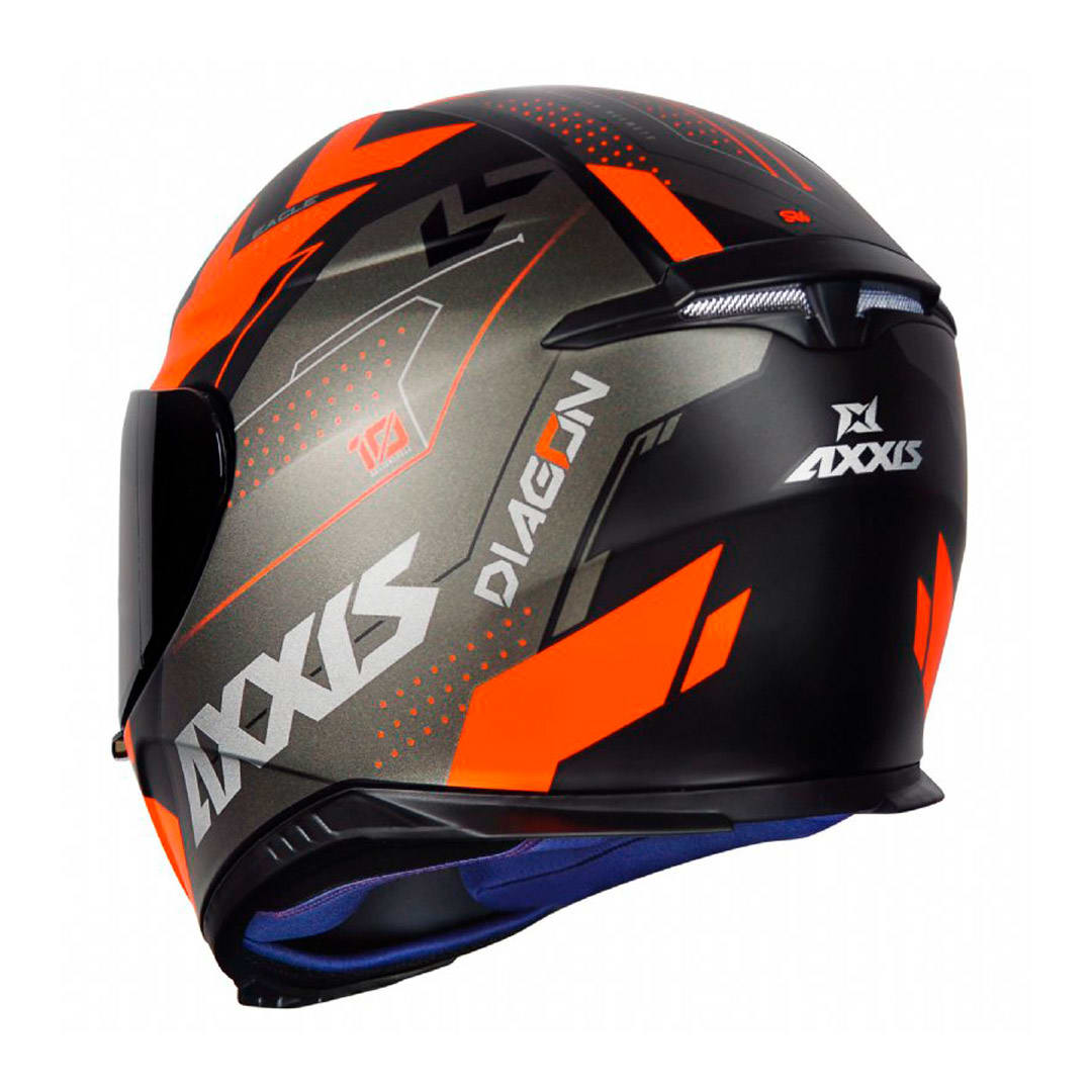 CASCO AXXIS EAGLE SV DIAGON B4 NARANJO