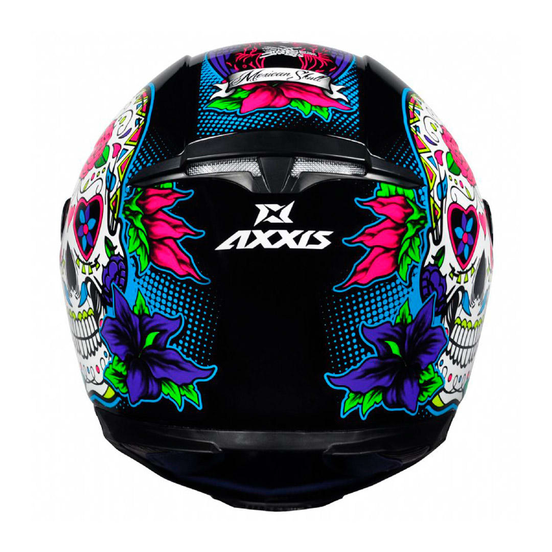 CASCO AXXIS EAGLE SV MEXICAN SKULL A1 NEGRO