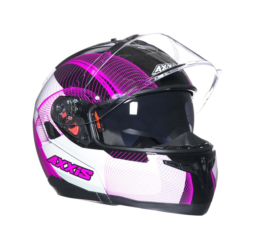 CASCO AXXIS OPTIMUS SPIRIT NEGRO/BCO/PURPURA