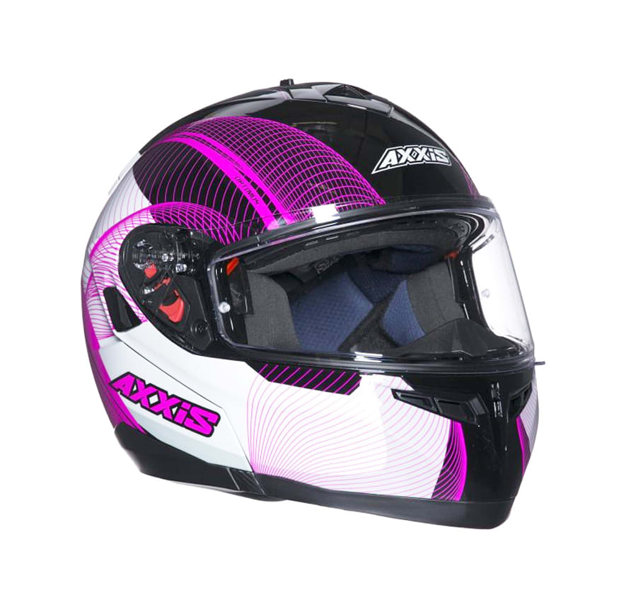 CASCO AXXIS OPTIMUS SPIRIT NEGRO/BCO/PURPURA