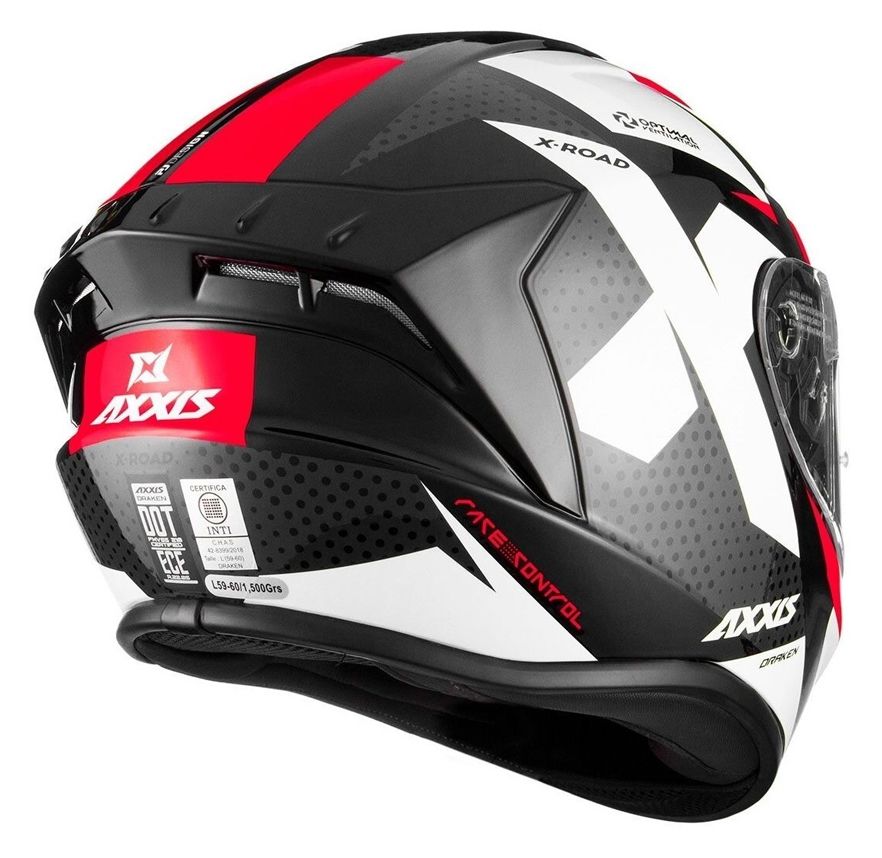 CASCO AXXIS DRAKEN B2 ROJO BRILLO