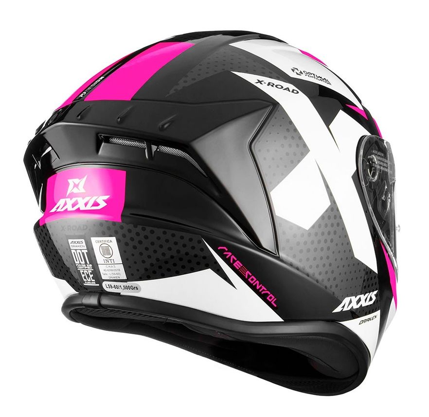 CASCO AXXIS DRAKEN B3 ROSA BRILLO