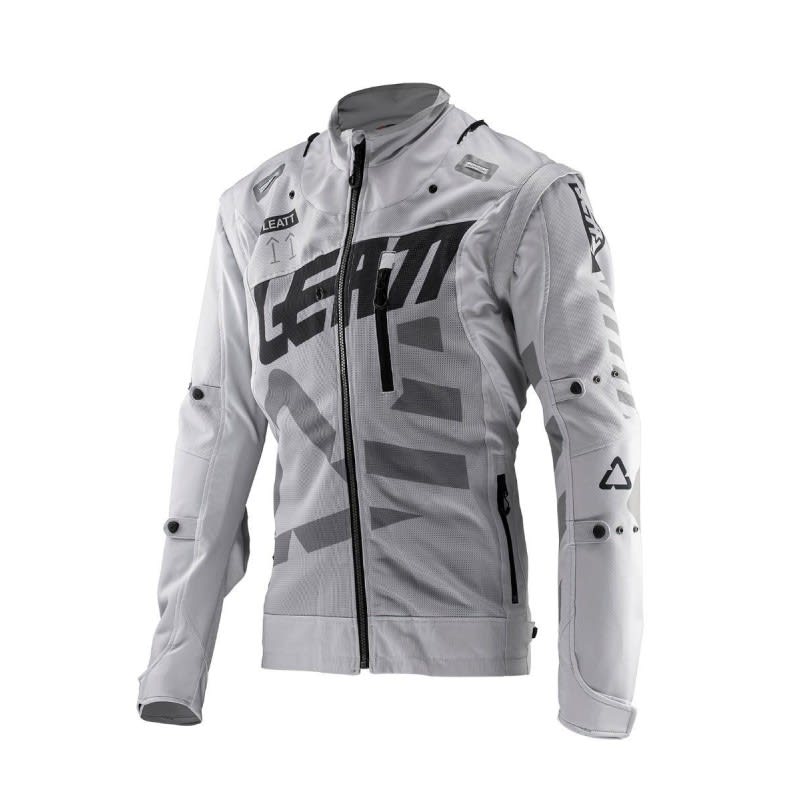 CHAQUETA LEATT GPX 4.5 X-FLOW BLANCO GRIS