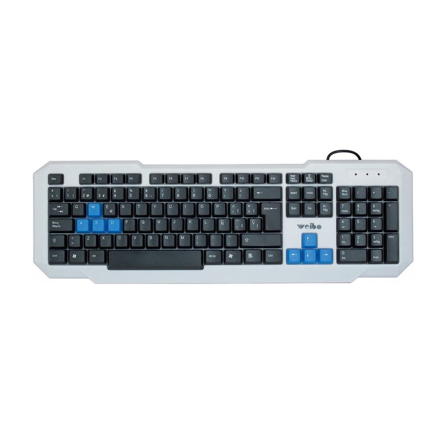 TECLADO PC GAMER WEIBO FC-719 COD.13539 C/LUZ