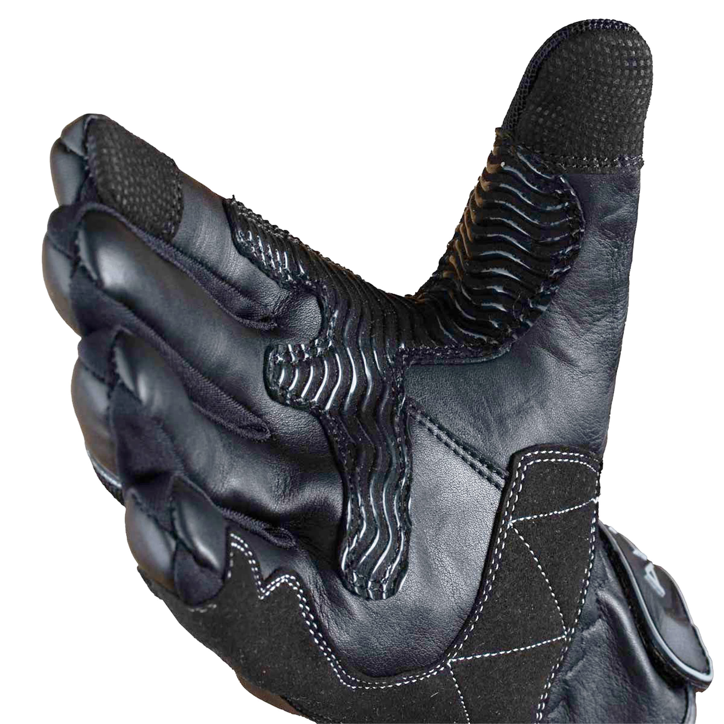 GUANTE CUERO ARMAD MESH 1 NEGRO