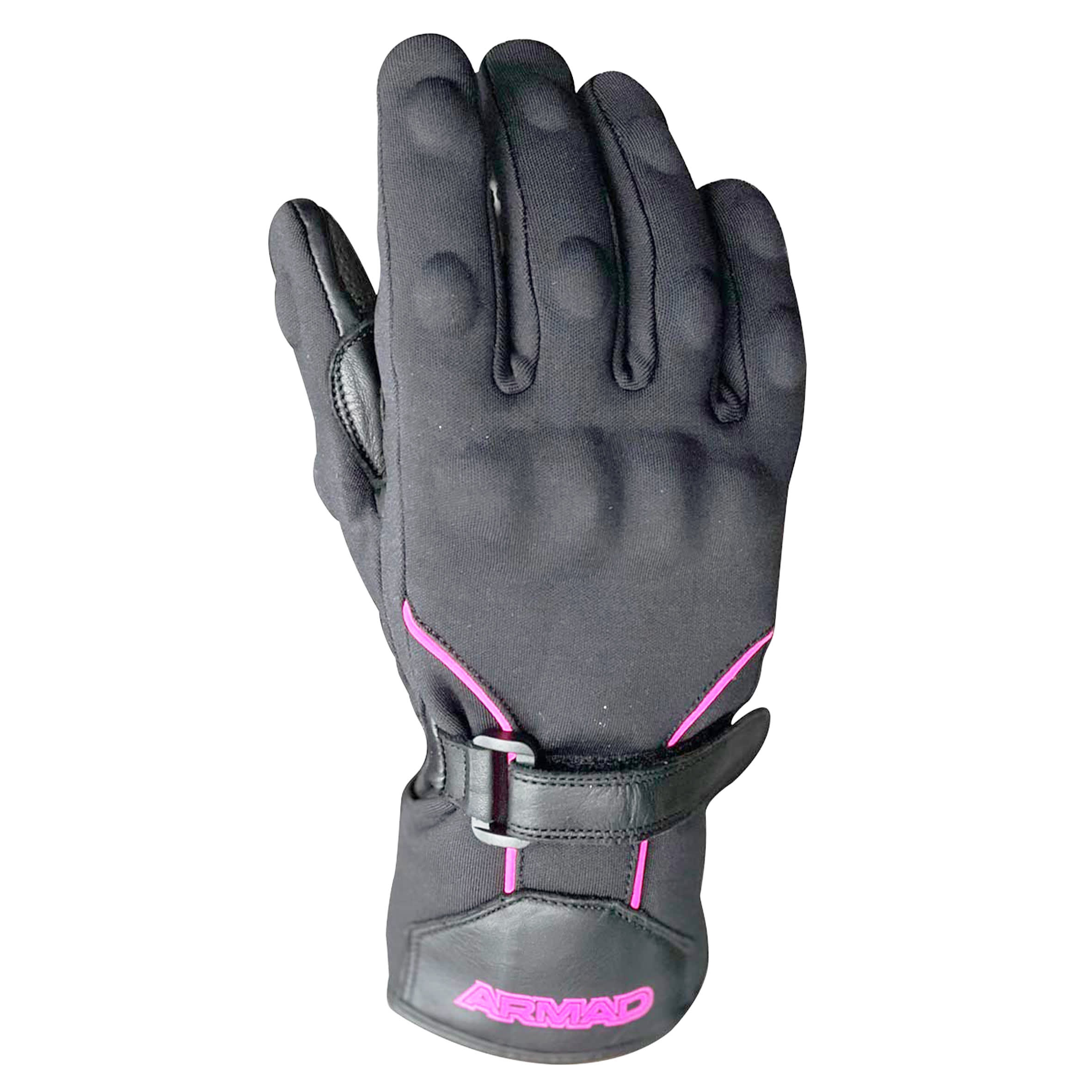 GUANTE ARMAD REYA LADY NEGRO ROSA