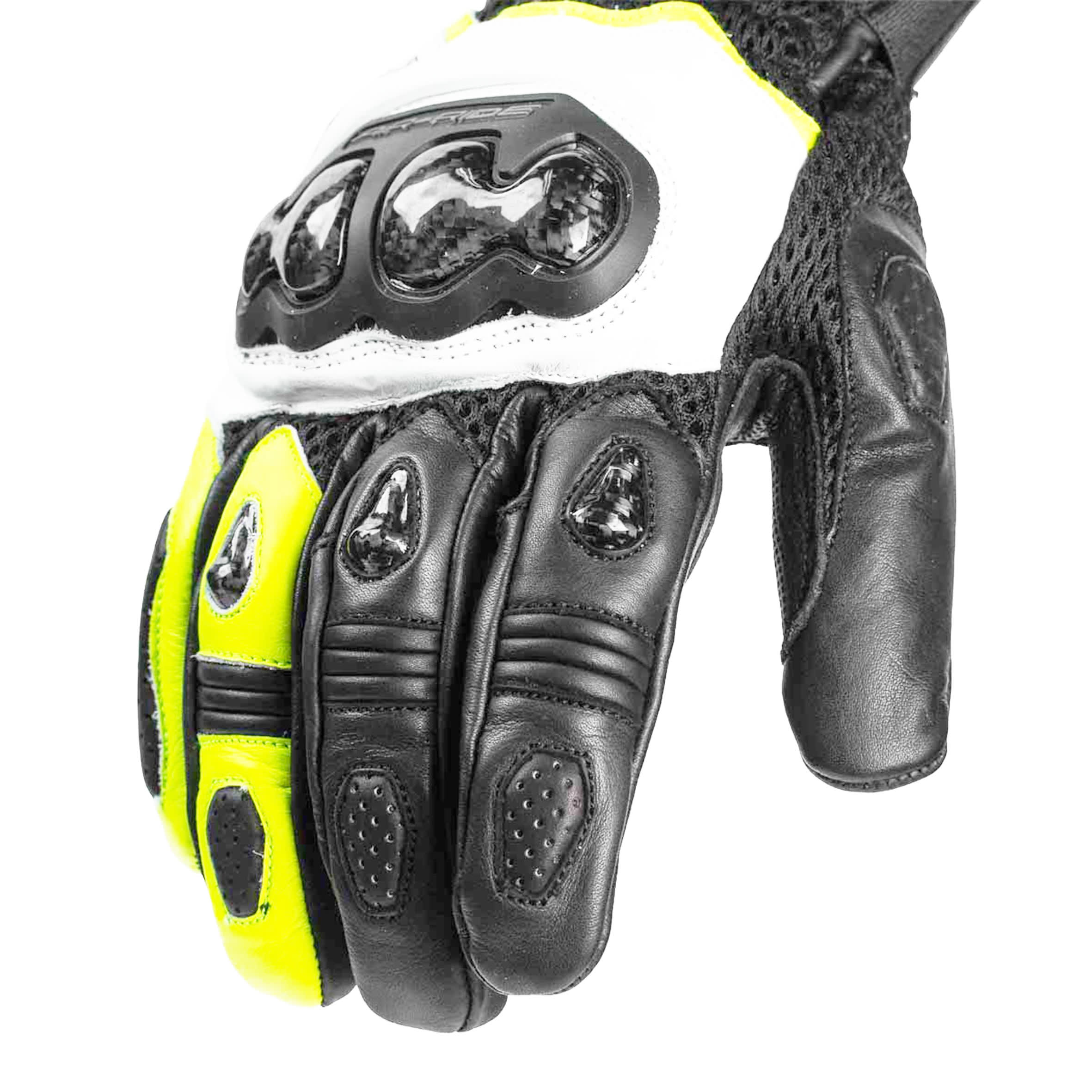 GUANTE ARMAD AIR MESH NEGRO/BCO/AMAR