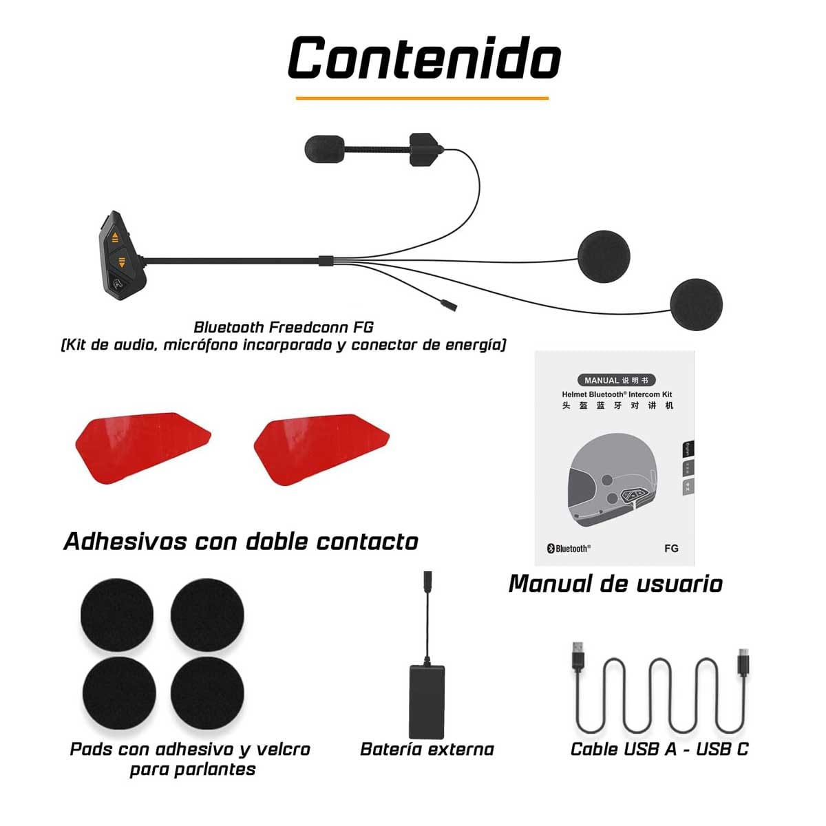 INTERCOMUNICADOR FREEDCONN FG BLUETOOTH E INTERCOM