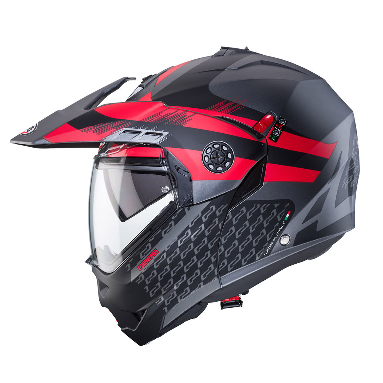 CASCO CABERG TOURMAX X SARABE MATT GUN METAL BLACK RED