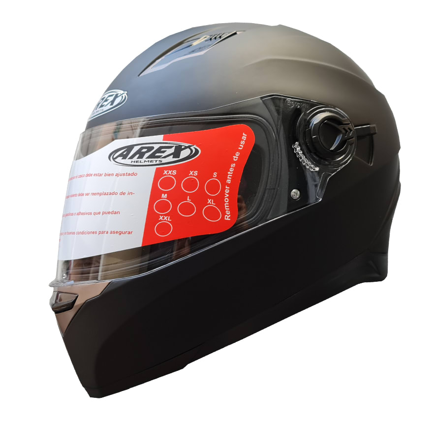 CASCO AREX INTEGRAL MR-09 FULL NEGRO MATE
