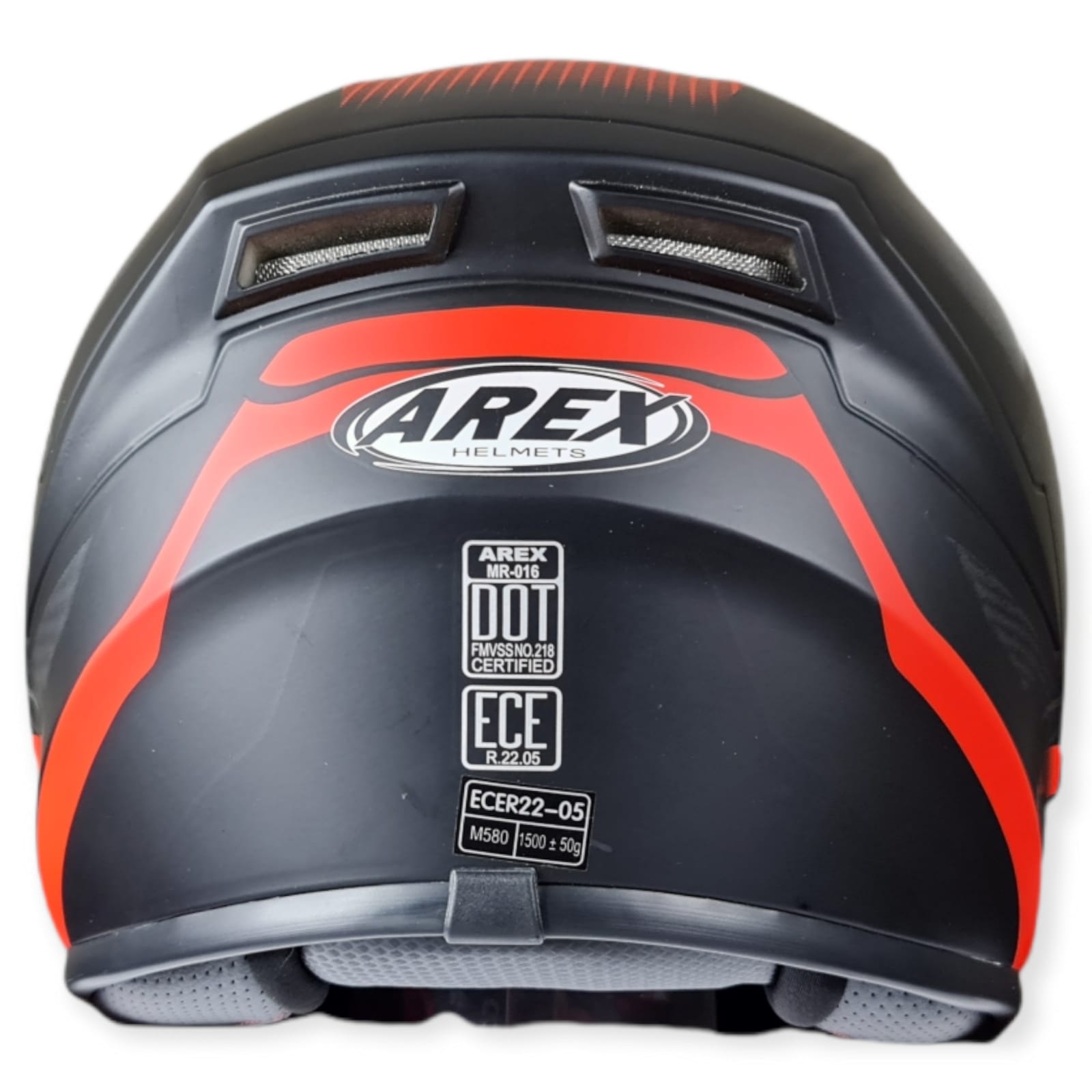 CASCO AREX VESTA MR-16 NEGRO ROJO