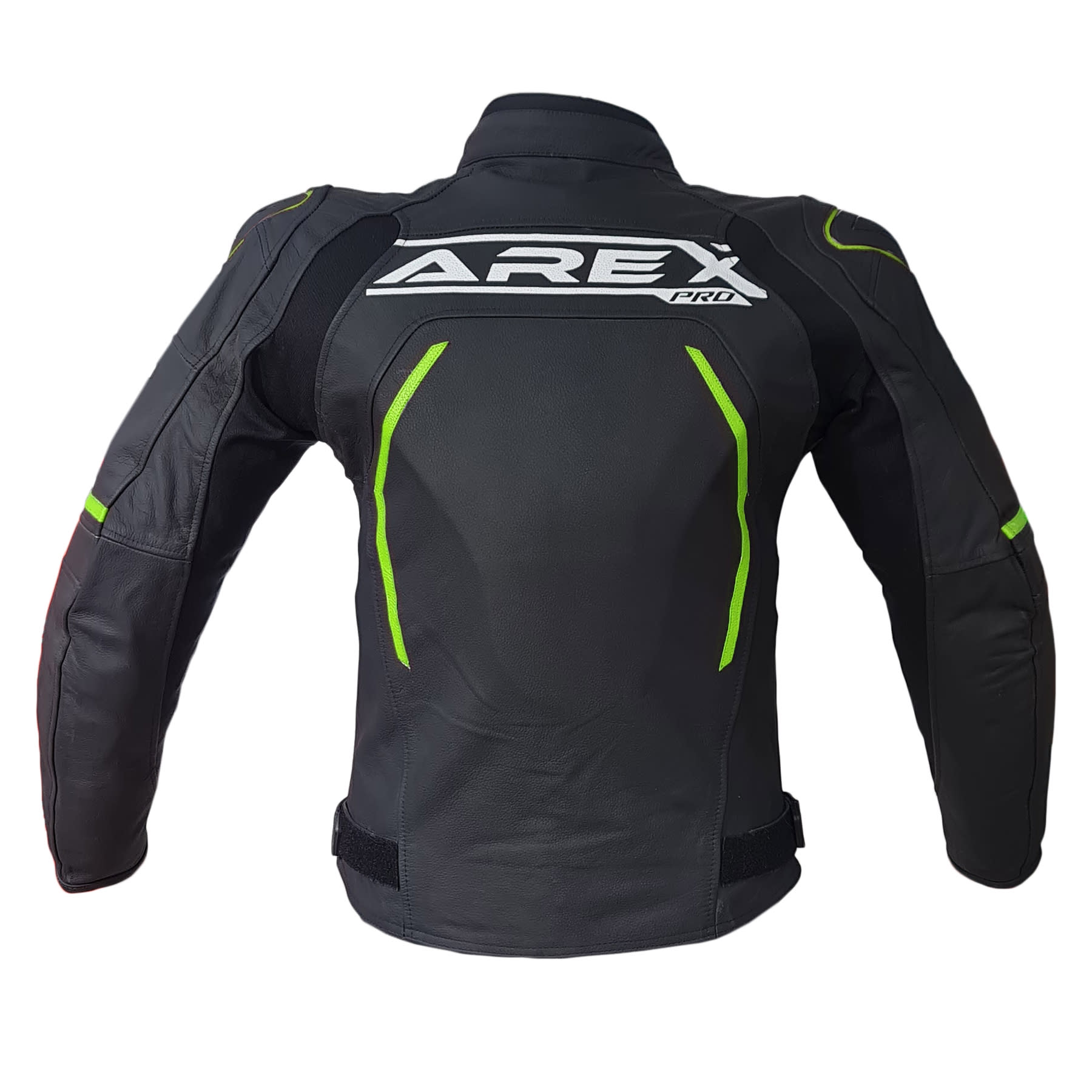 CHAQUETA CUERO AREX XTREME NEGRO/AMARILLO