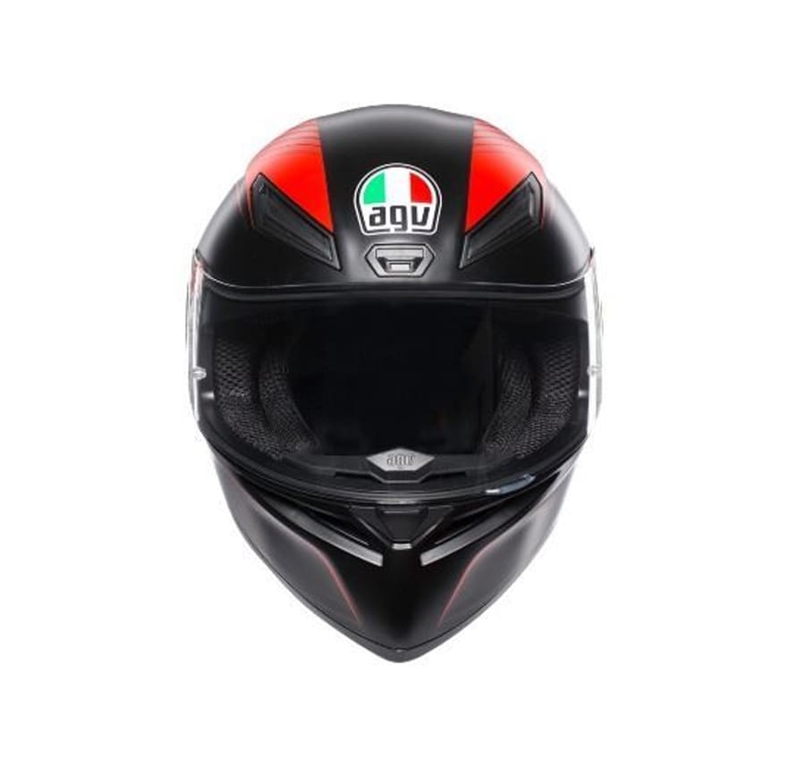 CASCO AGV K1 WARMUP MATE NEG/ROJO