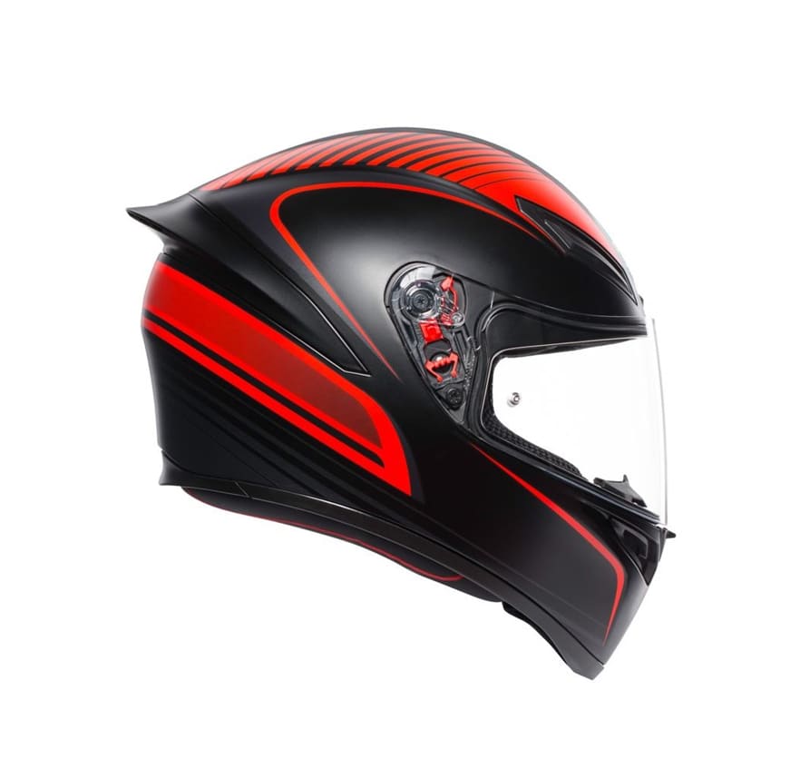 CASCO AGV K1 WARMUP MATE NEG/ROJO