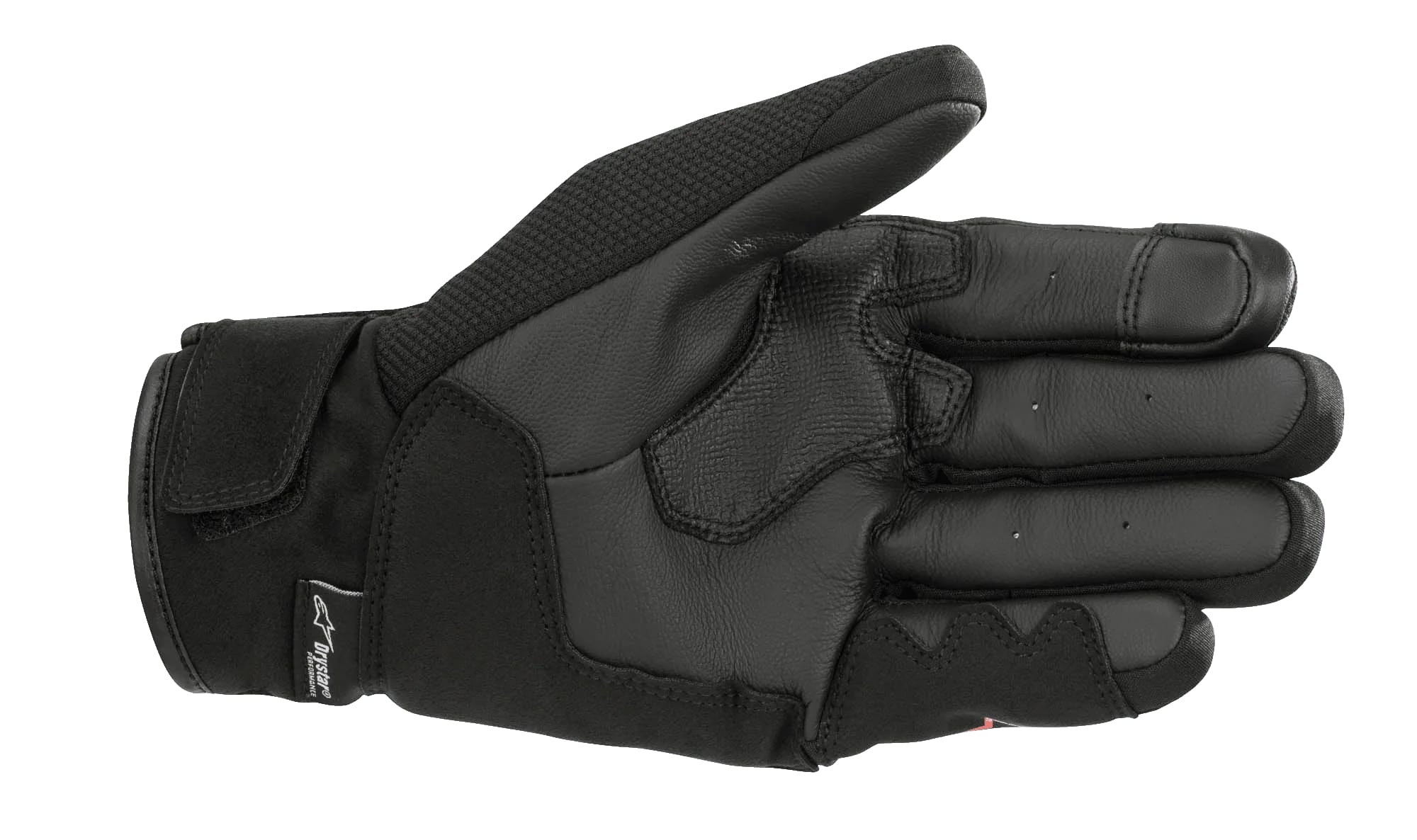 GUANTE ALPINESTARS S-MAX DRYSTAR NEGRO ROJO FLUOR