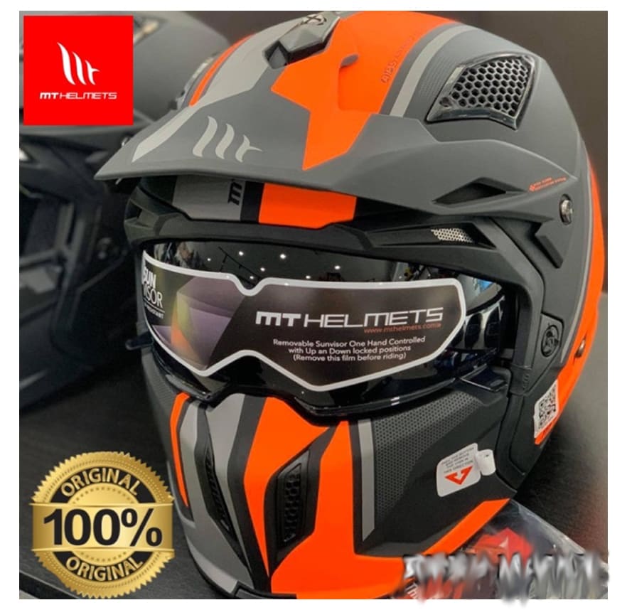 CASCO MT STREETFIGHTER SV TWIN C5 ROJO MATE
