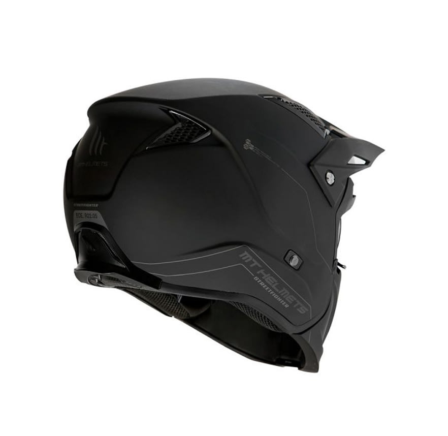 CASCO MT STREETFIGHTER SV SOLID A1 NEGRO MATE
