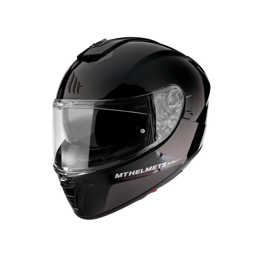 CASCO MT BLADE 2 SV SOLID A1 NEGRO BRILLANTE