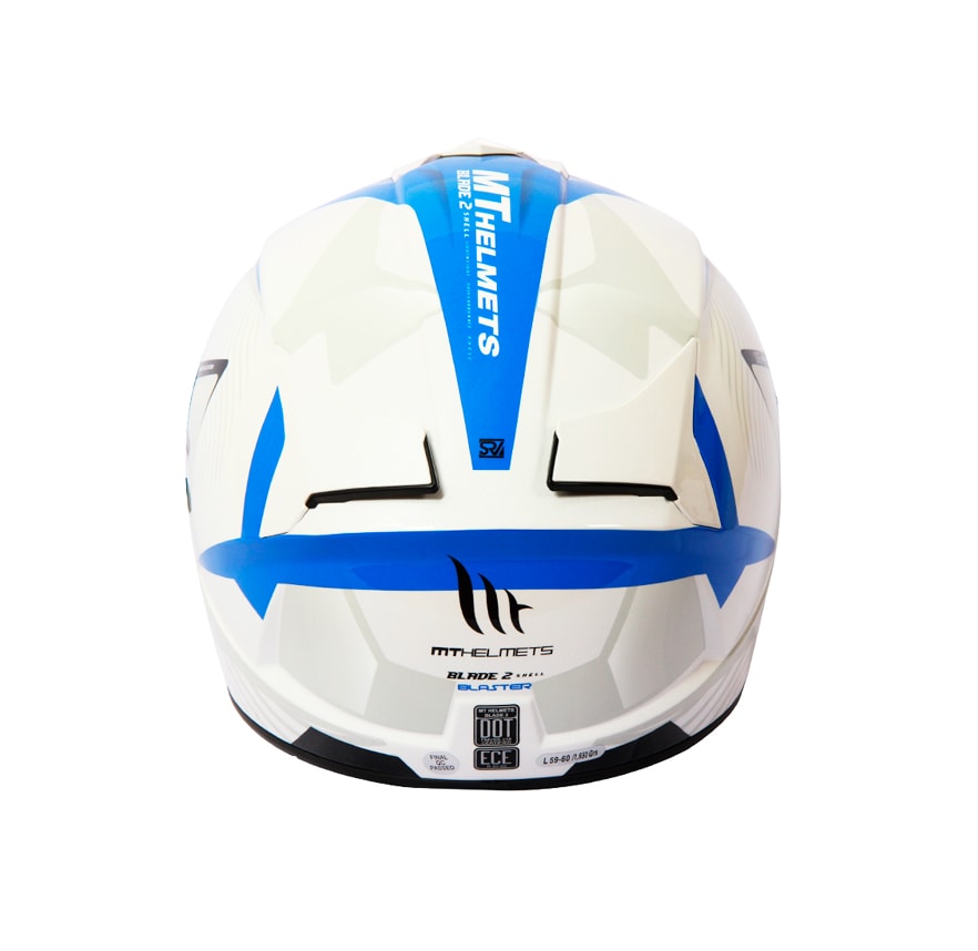 CASCO MT BLADE 2 SV BLASTER E3 BLANCO/AZUL