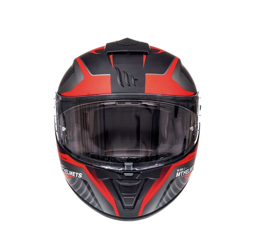 CASCO MT BLADE 2 SV BLASTER B2 NEGRO/ROJO MATTE