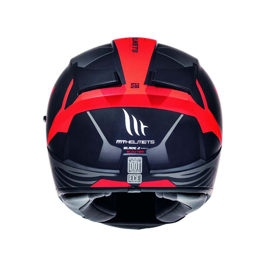 CASCO MT BLADE 2 SV BLASTER B2 NEGRO/ROJO MATTE
